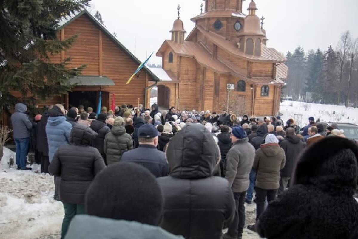 Трускавець попрощався з Героєм Іваном Скалеєм / Фото: відкриті джерела